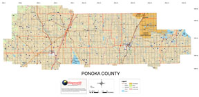 County Of Ponoka Map Map World.ca - Product Info
