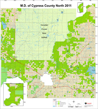 Cypress County Land Ownership Map Map World.ca - Browse World And Wall Maps